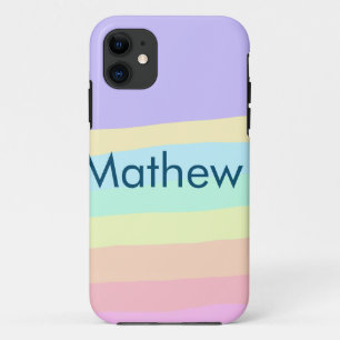 Funda Para iPhone 11 letra inicial simple monograma añade tu nombre let