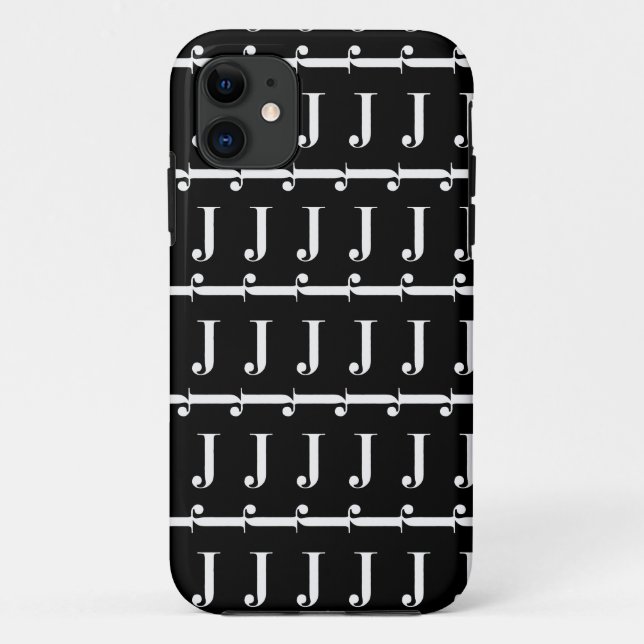 Funda De Case-Mate Para iPhone Letra monográfica inicial J (Reverso)