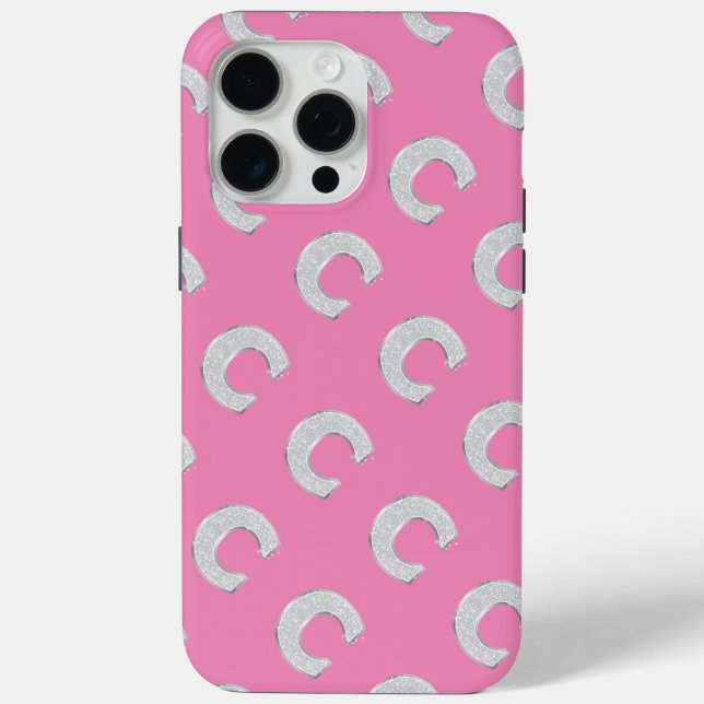 Funda De Case-Mate Para iPhone Letra rosa C (Reverso )
