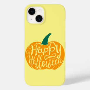 Funda Para iPhone 14 De Case-Mate Letras de Feliz Halloween en calabaza tallada