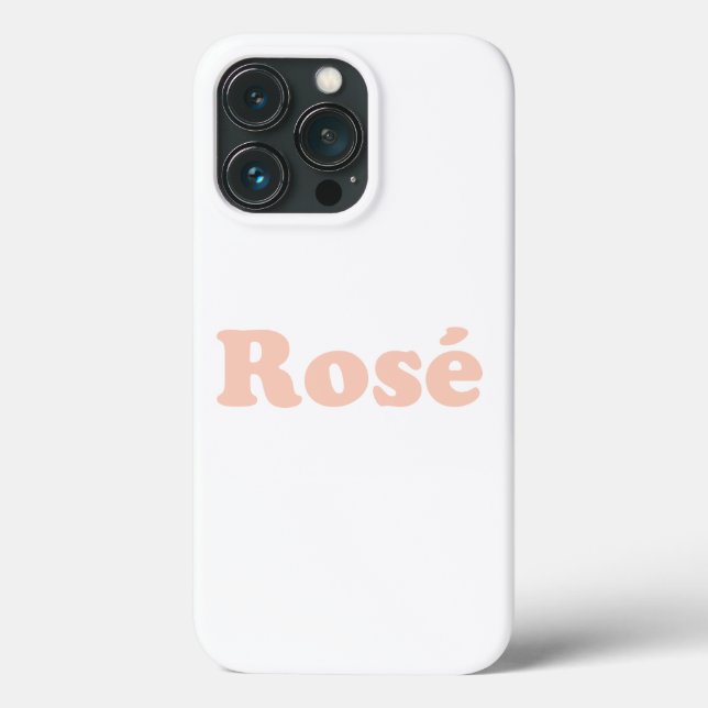 Funda De Case-Mate Para iPhone Letras rosa pálido Rosa (Reverso )