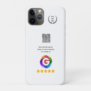 Funda Para iPhone 11 Pro Letrero de mesa de reseñas de Google   pedestal de