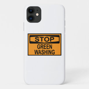 Funda Para iPhone 11 Letrero de Stop Greenwashing