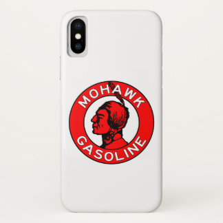 Funda Para iPhone X Letrero vintage de gasolina Mohawk versión plana.