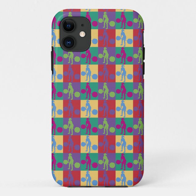 Funda De Case-Mate Para iPhone Levantamiento de pesas retro - (Reverso)