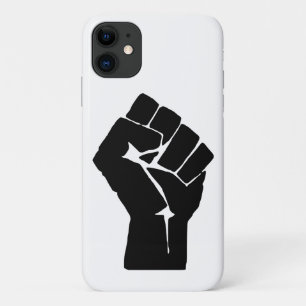 Funda Para iPhone 11 Levantan puño negro - Protesta de resistencia