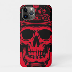Funda Para iPhone 11 Pro leyenda del cráneo del motociclista vintage