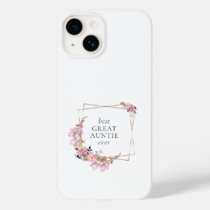 Funda Para iPhone 14 De Case-Mate Leyenda dorada rosa floral personalizada