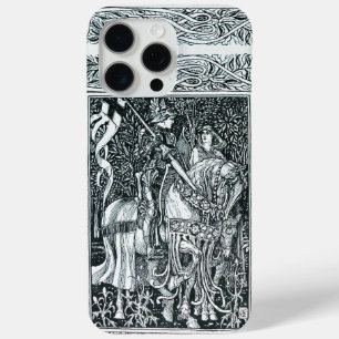 Funda Para iPhone 15 Pro Max LEYENDAS MEDIEVALES Dama Y Floral Knight Horseback