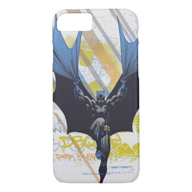 Funda De Case-Mate Para iPhone Leyendas urbanas de Batman - Grafiti oscuro de Kni (Reverso)