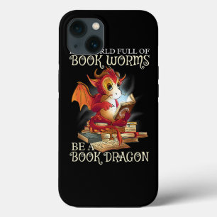 Funda Para iPhone 13 Leyendo el libro de la biblioteca Lover Dragon Boo