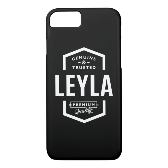 Funda De Case-Mate Para iPhone Leyla Nombre Personalizado Cumpleaños (Reverso)
