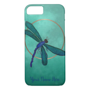 Funda Para iPhone 8/7 Libélula azul y verde