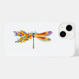 Funda Para iPhone 14 De Case-Mate Libélula de Flor Amarilla