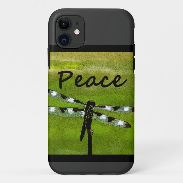 Funda De Case-Mate Para iPhone Libélula de la paz (Reverso)