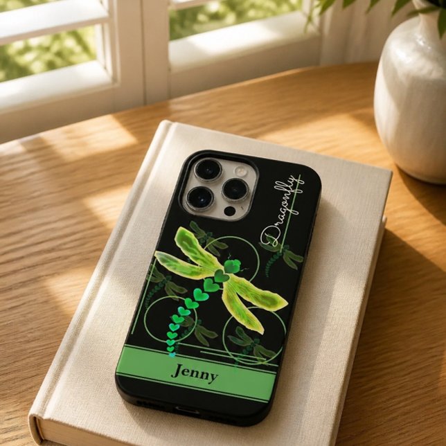 Funda De Case-Mate Para iPhone Libélula Personalizada (Verde) (Subido por el creador)