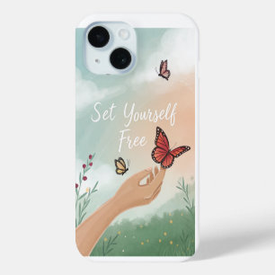Funda Para iPhone 15 “Libérate – Arte de Liberación de Mariposas”