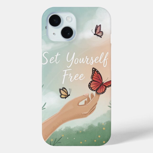 Funda De Case-Mate Para iPhone “Libérate – Arte de Liberación de Mariposas” (Reverso )