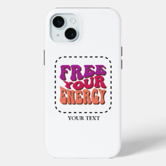 Funda Para iPhone 15 Mini Liberen su energía - Retro vibrante