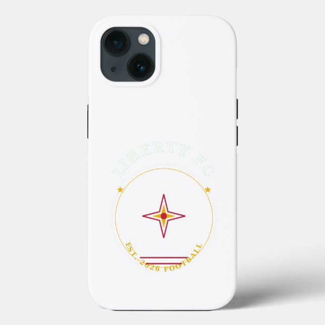 Funda De Case-Mate Para iPhone Liberty FC Compass Badge Funda para Teléfono | Fút (Reverso )