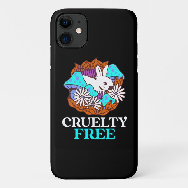 Funda De Case-Mate Para iPhone Libre de crueldad (Reverso)