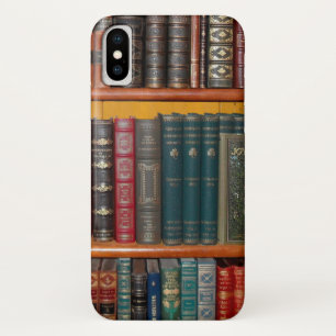 Funda Para iPhone X librería biblioteca libros librería librería