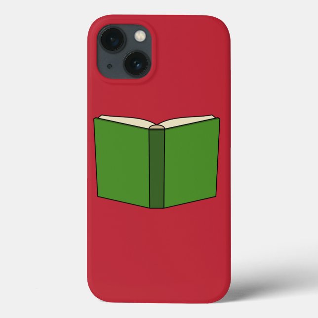Funda De Case-Mate Para iPhone Libro Verde personalizado (Reverso)