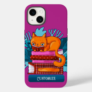 Funda Para iPhone 14 De Case-Mate Libros aprobados para gato personalizados rosados