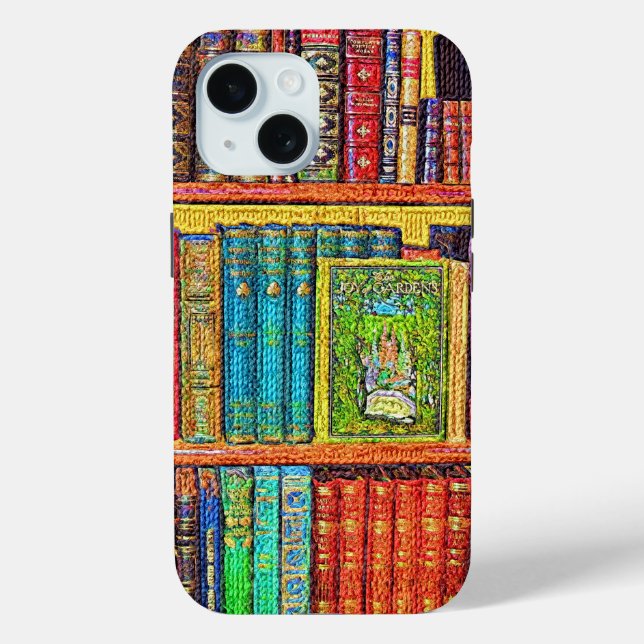 Funda De Case-Mate Para iPhone Libros de biblioteca (Reverso )