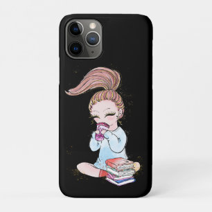 Funda Para iPhone 11 Pro Libros de Café Sparkle Girly