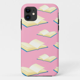Funda Para iPhone 11 libros rosas