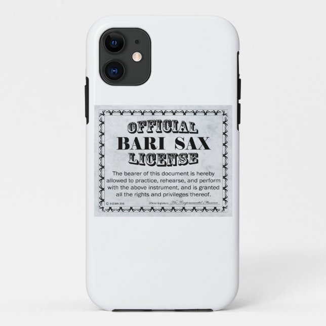Funda De Case-Mate Para iPhone Licencia Bari Sax (Reverso)