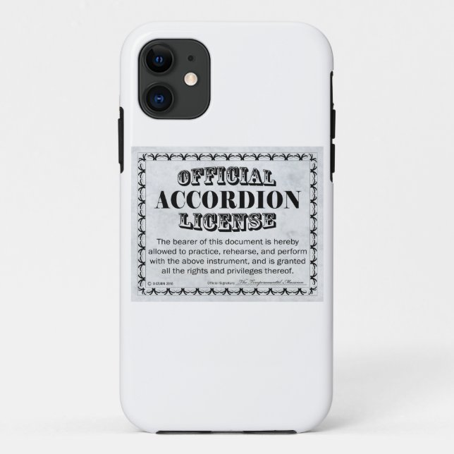 Funda De Case-Mate Para iPhone Licencia de acordeón (Reverso)