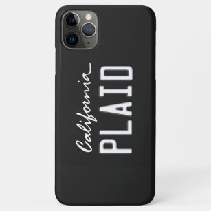 Funda Para iPhone 11 Pro Max Licencia Plate Plaid California
