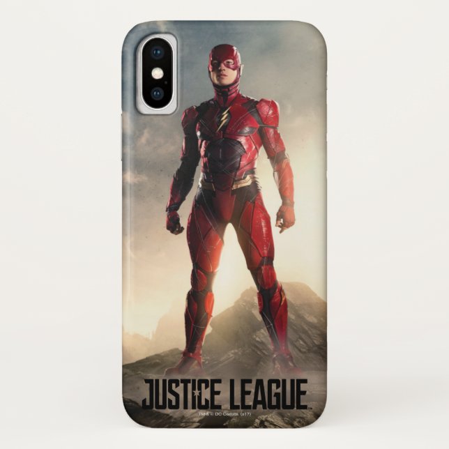 Funda De Case-Mate Para iPhone Liga de la Justicia | El Flash En Battlefield (Reverso)