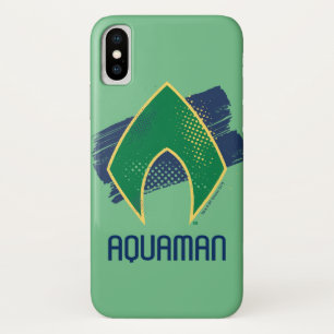 Funda Para iPhone X Liga de la Justicia Símbolo de brocha y alfónimo