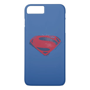 Funda Para iPhone 8 Plus/7 Plus Liga de la Justicia Símbolo de Superman de broch