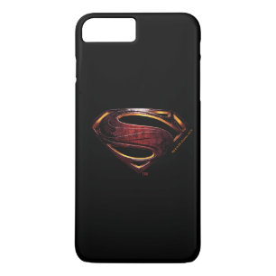 Funda Para iPhone 8 Plus/7 Plus Liga de la Justicia   Símbolo de superman metálico