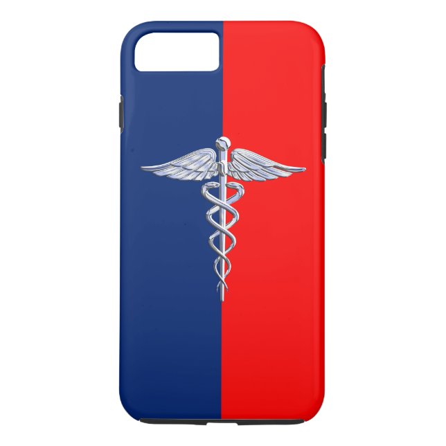 Funda De Case-Mate Para iPhone Liga de Símbolos Médicos Caduceos de Estilo Platea (Reverso)