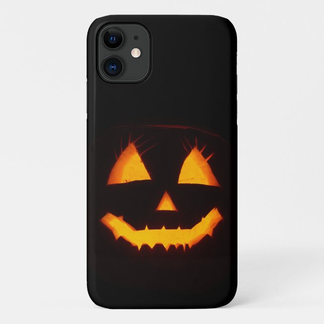 Funda De Case-Mate Para iPhone Ligero Jack O Lantern (Reverso)