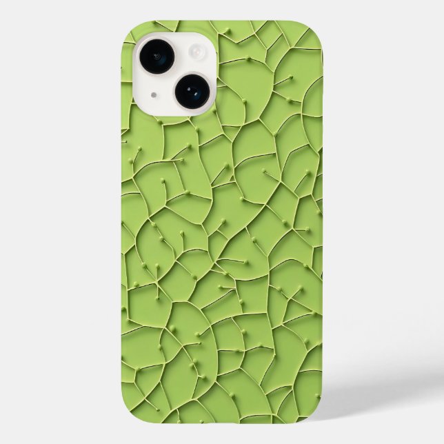 Funda De Case-Mate Para iPhone Light Green Fresh Look iPhone Case Design (Reverso )