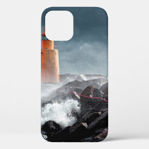 Funda Para iPhone 12 LIGHTHOUSE naranja EN ROCK