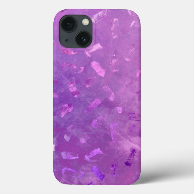 Funda De Case-Mate Para iPhone Lilac Faux Purpurina Textura (Reverso)