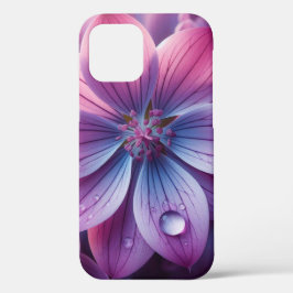 Funda Para iPhone 12 Lilac Floral Púrpura y Rosa