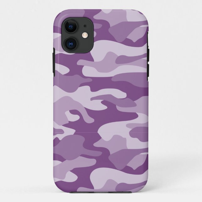 Funda De Case-Mate Para iPhone Lilac monocolor camo (Reverso)