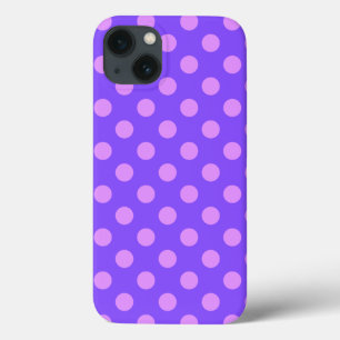 Funda Para iPhone 13 Lilac polka puntos en periwinkle Funda-Mate iPhone