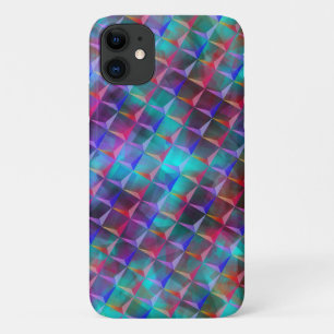 Funda Para iPhone 11 Lílago azulado manchado y Tote de triángulos 3D o 