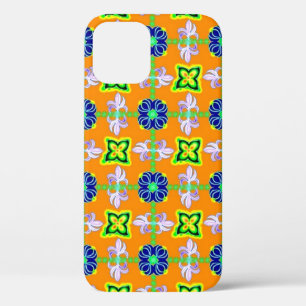 Funda Para iPhone 12 Lilia retro y daisies en amarillo