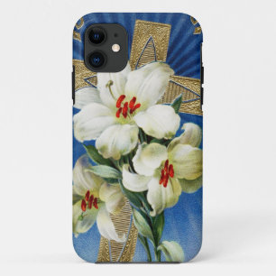 11 Lilies de Pascua Vintage y Funda para iPhone 5 cru