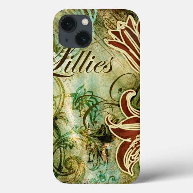 Funda De Case-Mate Para iPhone Lillies (Reverso)